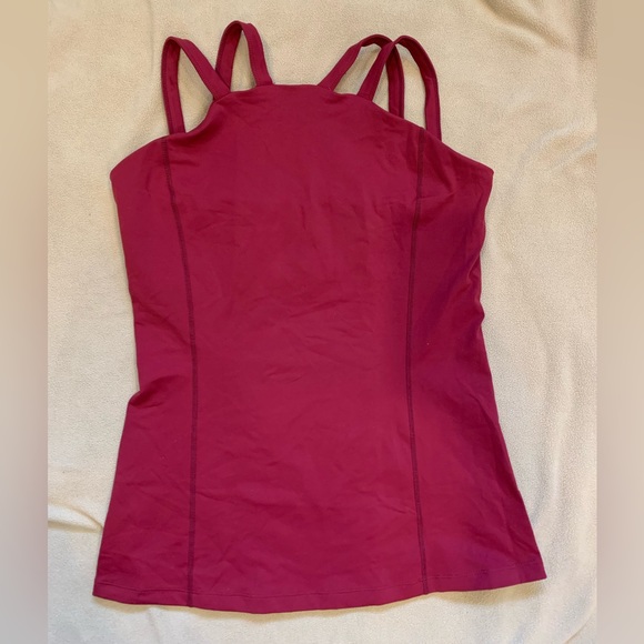 KiraGrace Tops - KiraGrace high neck yoga tank top. Double strap. Shelf bra. Womens large